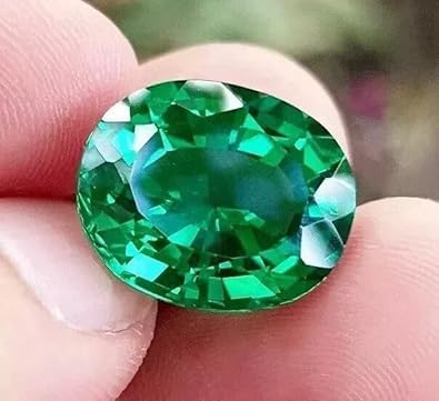 Untreated 9.20 Ct Natural Colombian Emerald Loose Gemstone | AAA Certified Flawless Oval Cut | High-Quality Unmounted Green Emerald for Ring Pendant for Jewelry