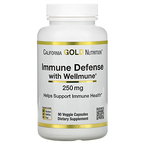 Immune Defense with Wellmune, Highly Purified Beta Glucan 1,3/1,6 from Baker's Yeast (Saccharomyces cerevisiae), 250 mg, 90 Veggie Capsules
