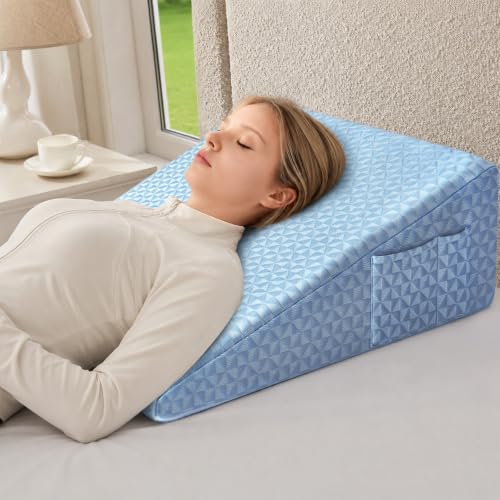 Image of Nordjager Wedge Pillow for Sleeping, 24 x 24 x 10 Inch Bed Wedge