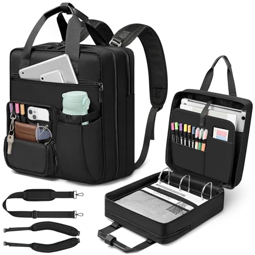 Betoores 3 Inch Zipper Binder 3 Ring, D-Ring School Binder