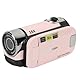 Digitalkamera HD 1080P 16MP 2,4 Zoll Drehbarer Bildschirm Camcorder 16X Zoom Recorder Fülllicht (Rosa)