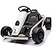 24V Go Kart for Kids 8-12 Years, 300W*2 Extra Powerful Motors, 9Ah Large Battery 8.1MPH High Speed Drifting with Music, Horn,Max Load 155lbs Outdoor Ride On Toy for Teens (White)