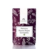 Camassia Pétalos de rosas rojas cortadas | Pétalos y flores para cosmética | Pétalos de rosas rojas cortadas | 100gr