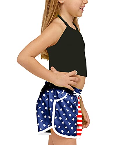 Image of Deerose Kids Hawaiian Swim Board Shorts Quick Dry Active Swim Trunk 5-14 Years