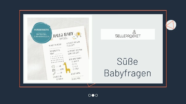Inkdotpot Baby Shower Spielkarten – 50 Blätter, Geschlechtsneutral, Einhorn-Design