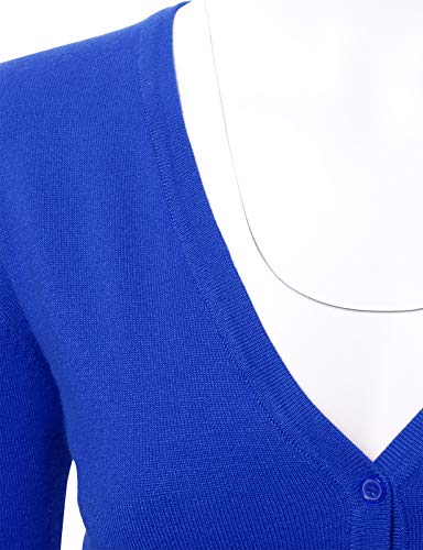 Image of Allsense Women's Long-Sleeve V-Neck Cardigan Sweater | Button Down, Lightweight Soft Knit