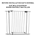 Dreambaby Liberty Walk Thru Baby Safety Gate Set - with 3.5inch Extension Panel - Fits 29.5-36.5inch Openings - Pressure Mounted Security Gates - White