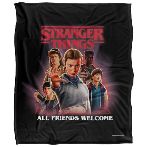 Stranger Things Póster Todos los Amigos Bienvenidos Manta