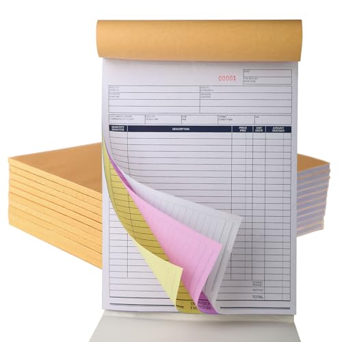 Carnet de commandes autocopiant 3 feuillets A4 triplicata pour facturation