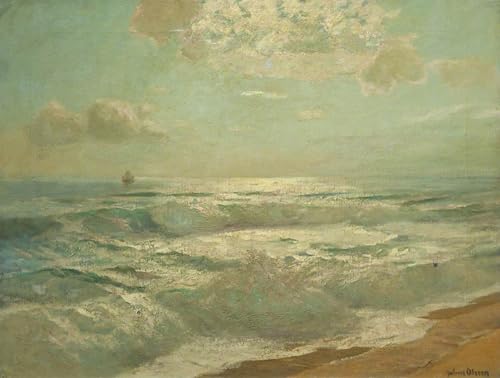 Cuadro de lienzo Mar de Plata de Albert Julius Olsson para decorar el salon 60x90cm