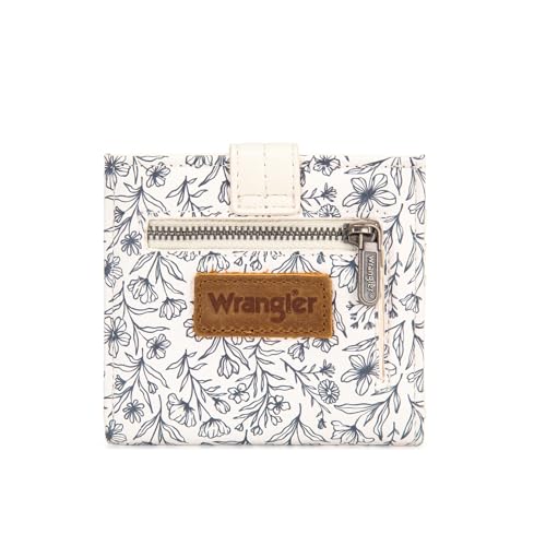 Image of Montana West X Wrangler Small Wallets for Women Ladies Girls RFID Minimalist Card Holder Billfold Thin Cash Wallet with Zipper Coin Pocket