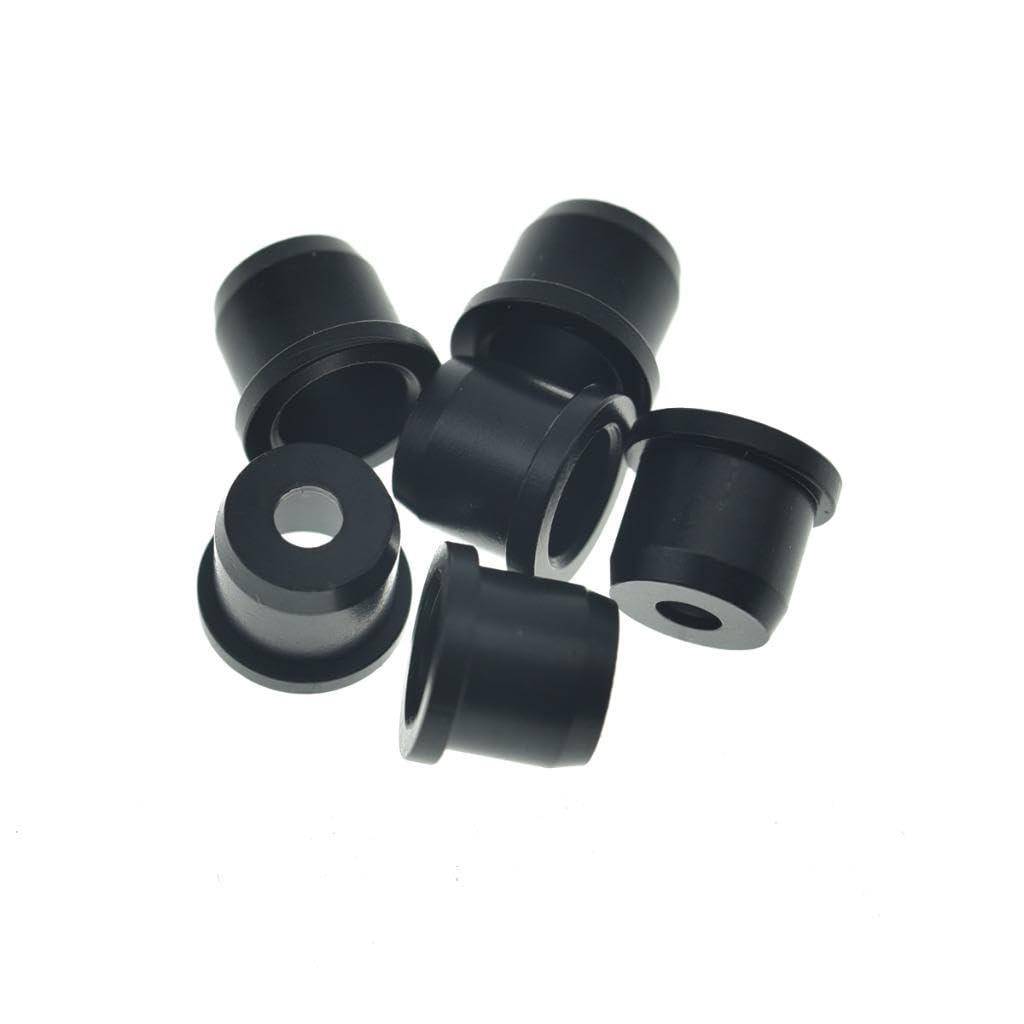 Dopro Set of 6 Brass String Through Body String Ferrules 5/16" String-Thru Ferrules for American Standard/Vintage Tele/Telecaster Upgraded version Black - Image 2