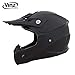 Produktbild Vinz Motocross Helm | Crosshelm/Motorradhelm/Integralhelm Basic | für Cross und Quad | in Gr. XS-XL | Matt Schwarz (M (57-58 cm))