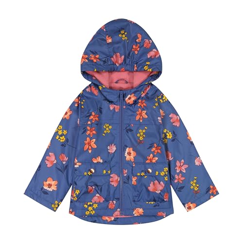 Image of Carter's Toddler & Little Girls' Midweight Fleece Lined Hooded Raincoat Rain Jacket