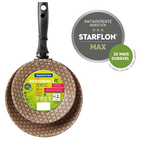 Jogo De Frigideiras Antiaderente Tramontina Em Aluminio Turim 16 e 20 Cm