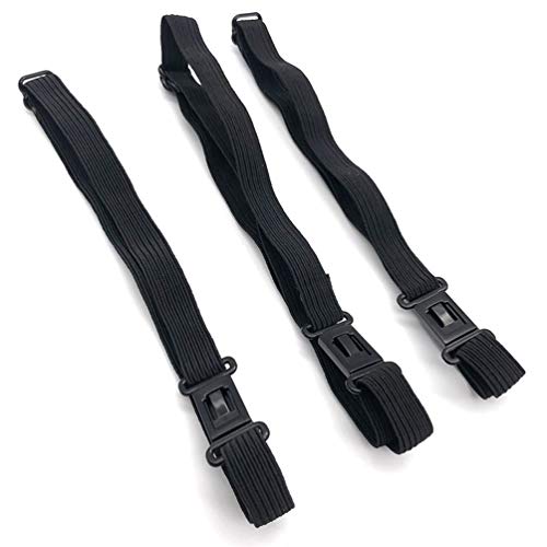 8 Stück schwarze verstellbare Fliege mit elastischem Band mit Schnalle und Fliege zum Selbermachen, 1 cm Breite, schwarz, Einheitsgröße Cover