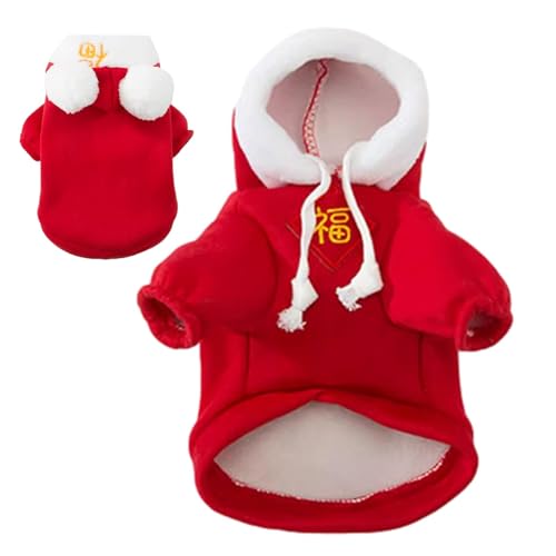 Roupa quente do gato, moletom com capuz para cães do inverno | Filhote de cachorro macio do algodão