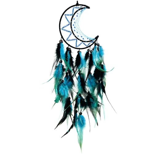 SLEEKEE Atrapasueños De Plumas De 1 Pieza, Adornos Coles Tejidos A Mano, Adornos De Plumas, Cole De Decoración De Pared, Artículos De Decoración del Hogar