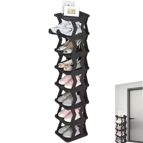 Étagère à chaussures multicouche amovible et modulable pour l'entrée - 2