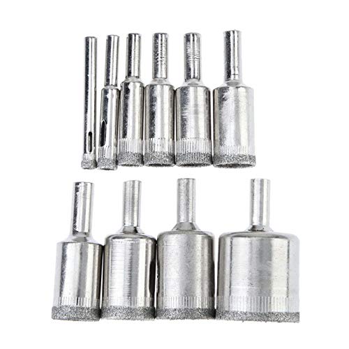 Drill 10pcs Diamond Coated Drill Bits Hole Saw Holesaw Glass Granite Tile Cutter Masonry Drilling Tool