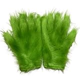 Christmas Costume Accessories for Men Adult Green Furry Monster Xmas Halloween Cosplay