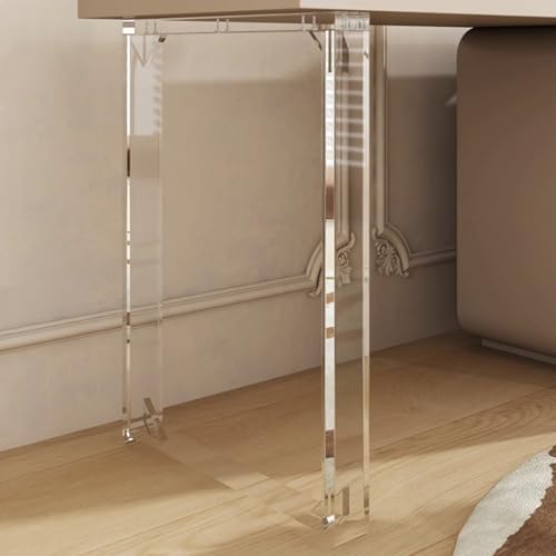 Patas de mesa acrílicas, patas flotantes para escritorios de oficina y mesas de comedor, base Lucite de repuesto para mesas de café y bancos de trabajo