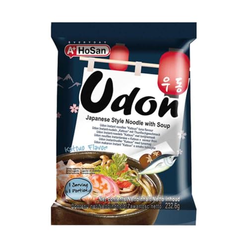 Fideos Udon con sopa estilo japonés sabor Katsuo (bonito) 232.6g