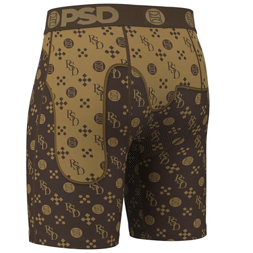 PSD Mens Wf Luxe Drip Brn Boxer Brief - Multi, M2