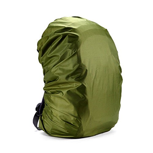SmarTopus Waterproof Backpack Rain Cover, 100% Waterproof Outdoor Backpack Pack Cover for Hiking, Camping, Biking, Outdoor Activities, Traveling, Wear-Resisting and Durable, 35L Green