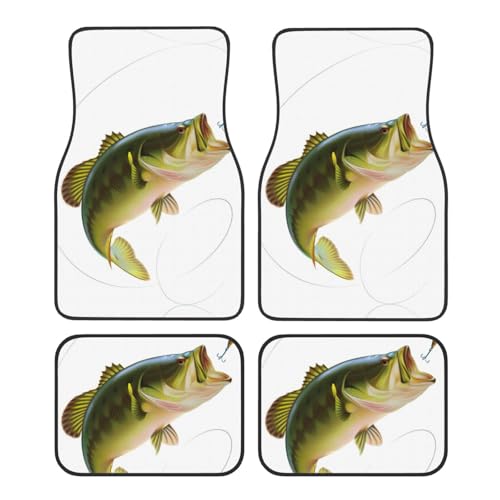Tapis de voiture poisson universels : ensemble de 4 pièces pour auto