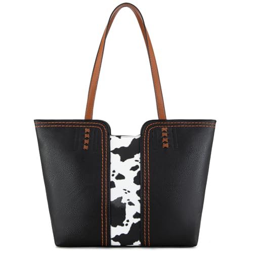 Montana West Tote Bag for Women Top Handle Satchel Purse Oversized Shoulder Handbag Hobo Bags Gift Pink MWC-118COW-BK