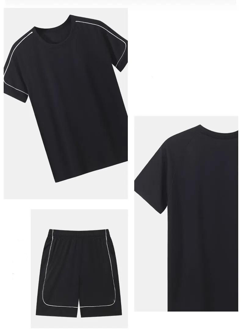 MORISTE Set da basket atletico uomo, canottiera e pantaloncini asciugatura rapida per palestra e corsa estiva