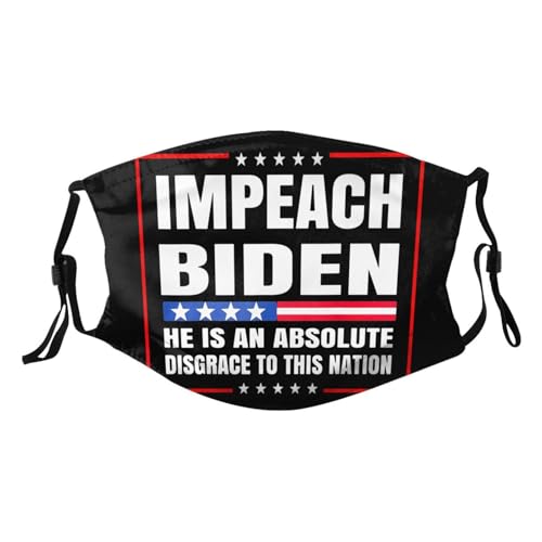 Impeach Biden He is an Absolute Disgrace to This Nation Adult Dust Mask Adjustable Dust Face with 2 Filter36