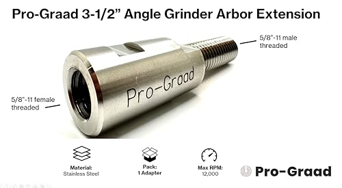 Rallonge meuleuse d'angle 5/8"-11 contre le blocage des disques