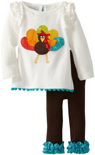 Mud Pie Baby Girls' Turkey Tunic and Legging Set