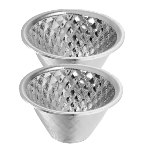 SEWOART Spotlight Lampshade Reflector Cup 2 Pcs Flashlight Reflector Fitting Replacement Led Light Accessory Part for Outdoor Activities