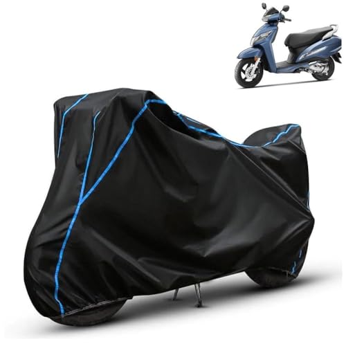 Image of Kerwa Waterproof Bike Cover Compatible with Honda Activa 125 | Dust Proof, UV-Resistant, All-Weather Protection Bike Body Cover, Windproof Elastic Bottom