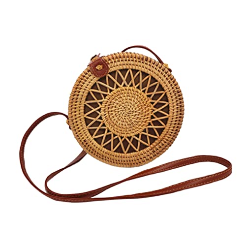Paquet tissé en rotin Healvian : sac bandoulière léger pour la plage et l'école