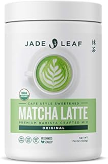Jade Leaf Organic Matcha Latte Mix - Cafe Style Sweetened Blend - Sweet Matcha Green Tea Powder (1.1 Pound)