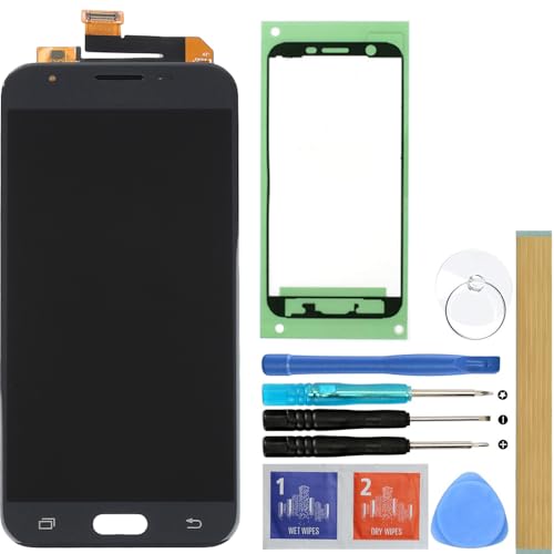 LCD Screen Replacement Touch Digitizer Display for Samsung Galaxy J3 2017 J327 Emerge Prime SM-J327 J327R4 J327T J327T1 J3 Amp Prime 2 SM-J327AZ J327A J327P J3 V 2017 J327V Eclipse J327VPP (Black)