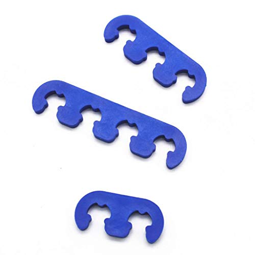 Homyl 6 peças de separadores de fio de vela de ignição azul, 7 mm, 8 mm, 9 mm, universal para