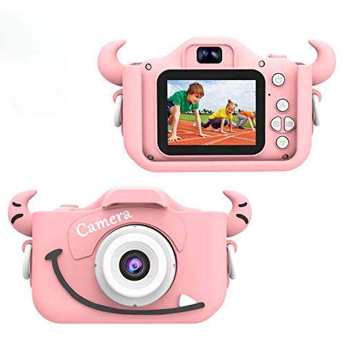 Kids Digital Camera, Pixel Camera with a Cute Silicone Shell for 3-10 Years