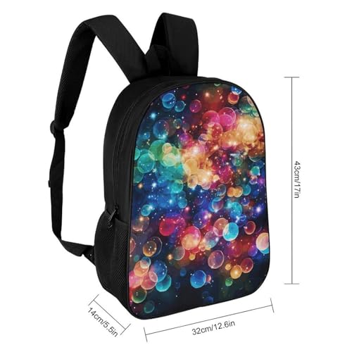 Colorful Rainbow Stars Backpack for Men Women, Heavy Duty Backpack Large Capacity, Durable Lightweight Travel Daypack2