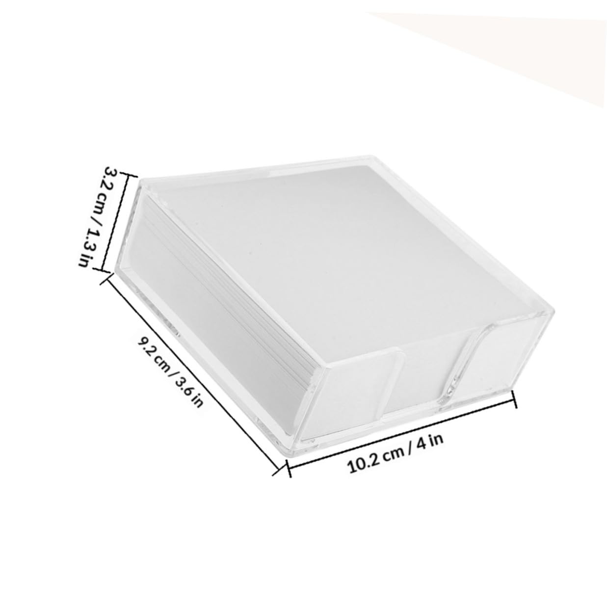 Abaodam Memo Paper Pads 2pcs Non-stick Portable Note Pads for Home and Office Daily To-do Writing, Compact Multi-function Memo Paper Set for Students and Professionals