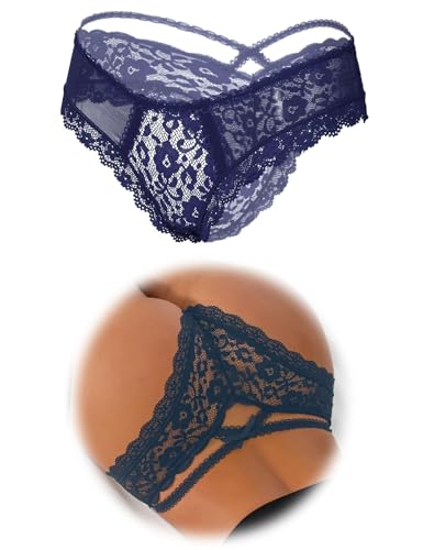 Ohmydear Tangas Sexy Mujer Pack 1/2/3er Bragas Brasileñas Talla Grande Lencería Erótica String Braguitas Culotte Transparente