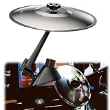 Car Crash Cymbal， 2025 New Model Car Cymbal Air Vent， Suitable For Car Decoration, Designed For Music Lovers, Make Your Driving More Interesting， And Applicable To Various Car Models （Silver）