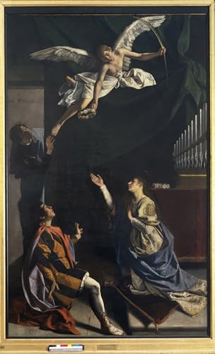 Image sur toile les Martyrs Cecilia Valerian Tiburtius d'art Orazio Gentileschi 60x90