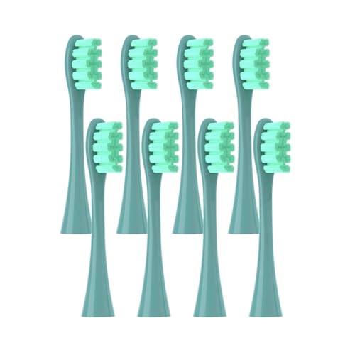 �����p�u���V�w??�b�h 8 �AOclean X PRO Elite/Flow/F1/One/X/All �V���[�Y�\�j�b�N�d�����u���V�\�t�g�тƌ݊�������(8 pcs green)