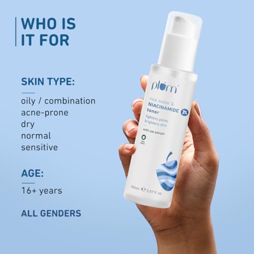 Plum 3% Niacinamide Toner with Rice Water | Vitamin B3 with Japanese Fermented Rice Water | Battles Blemishes & Acne | For Clear, Blemish-Free, Bright & Hydrated Skin | Fragrance-Free | Suits all skin types | 100% Vegan 4 Plum 3% Niacinamide Toner with Rice Water | Vitamin B3 with Japanese Fermented Rice Water | Battles Blemishes & Acne | For Clear, Blemish-Free, Bright & Hydrated Skin | Fragrance-Free | Suits all skin types | 100% Vegan - Image 4