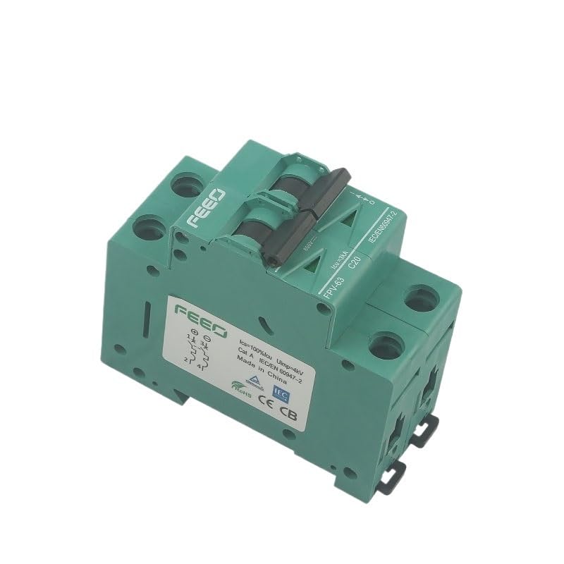 Magnetotermico FPV-63 2P 800VDC 6A 10A 16A 20A 25A 32A 40A 50A 63A DC MCB Solar Mini Circuit Breaker Interruttore fotovoltaico for il sistema di protezione solare Interruttore Magnetotermico (Size :